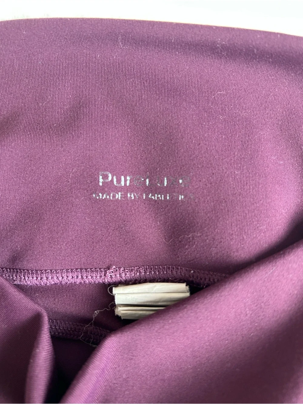 Fabletics High-Waist Plum Leggings with Side Pockets